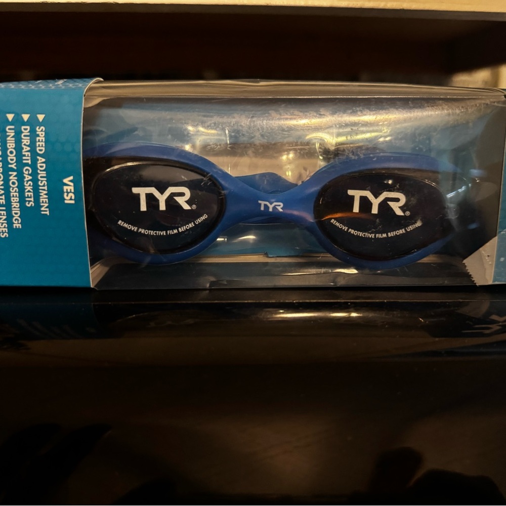 TYR Navy Swim Goggles